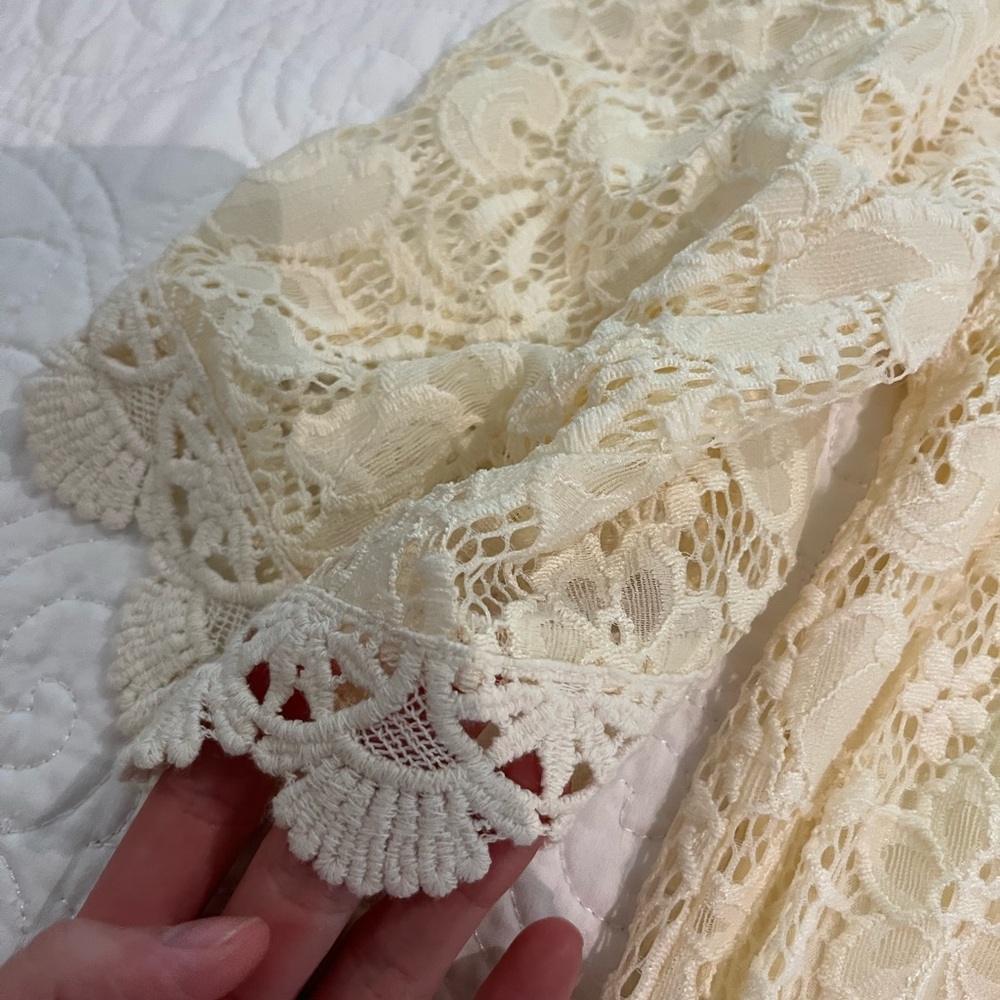 Altar’d State Lace Off-white Dress - Picture 7 of 8
